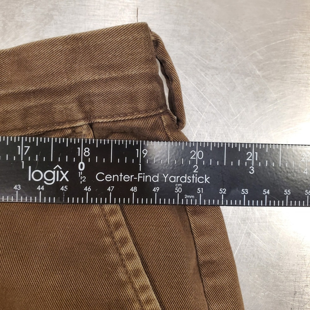 Polo Ralph Lauren Classic Chino Brown Cotton Twill Pants Mens 40x30 Flat Front - Picture 8 of 12